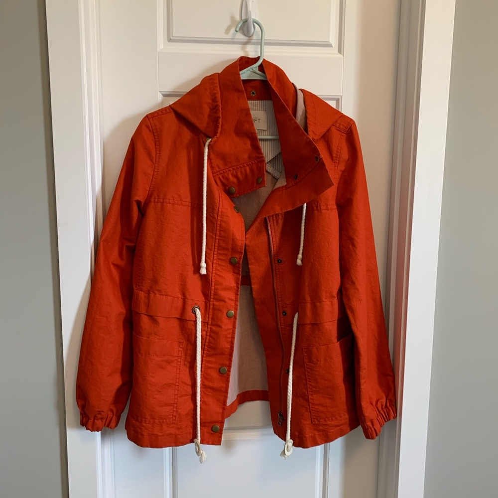 Loft Red Utility Jacket